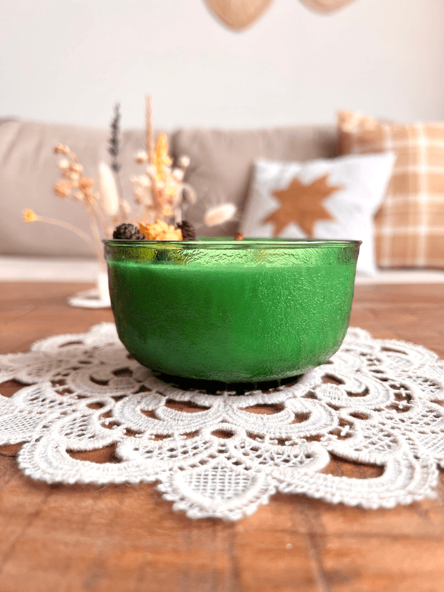 ✨ Bougie Sucre d'orge - grand ramequin "vert"