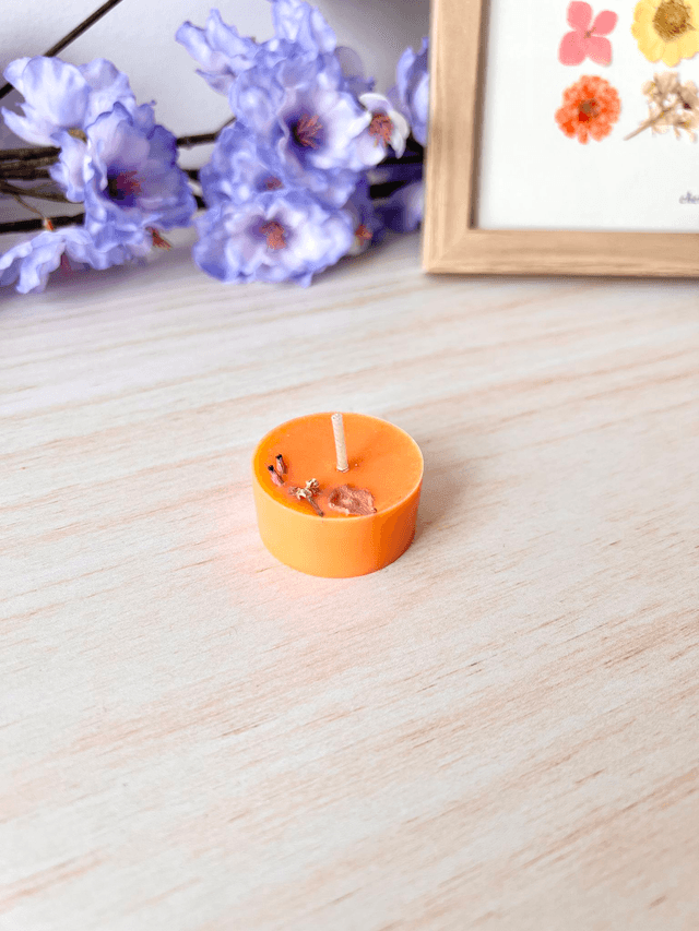 🌸 Mini bougie fleurie - parfum Fleur de Sakura (à l'unité)