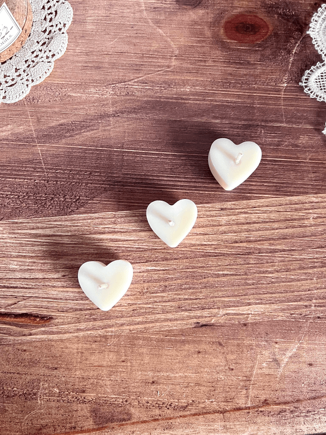❤️ Pack de 3 petits coeurs - parfum Douce Lueur