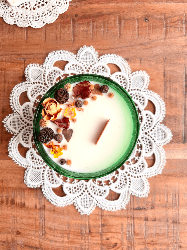 ✨ Bougie Sucre d'orge - grand ramequin "vert"