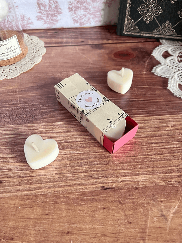 ❤️ Pack de 3 petits coeurs - parfum Douce Lueur