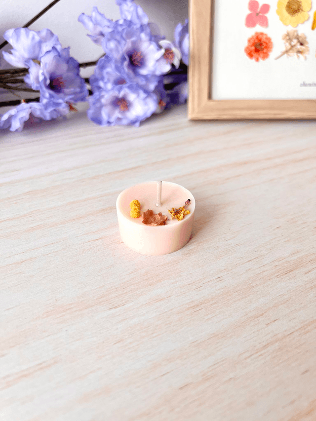 🌸 Mini bougie fleurie - parfum Azalée du Japon (à l'unité)