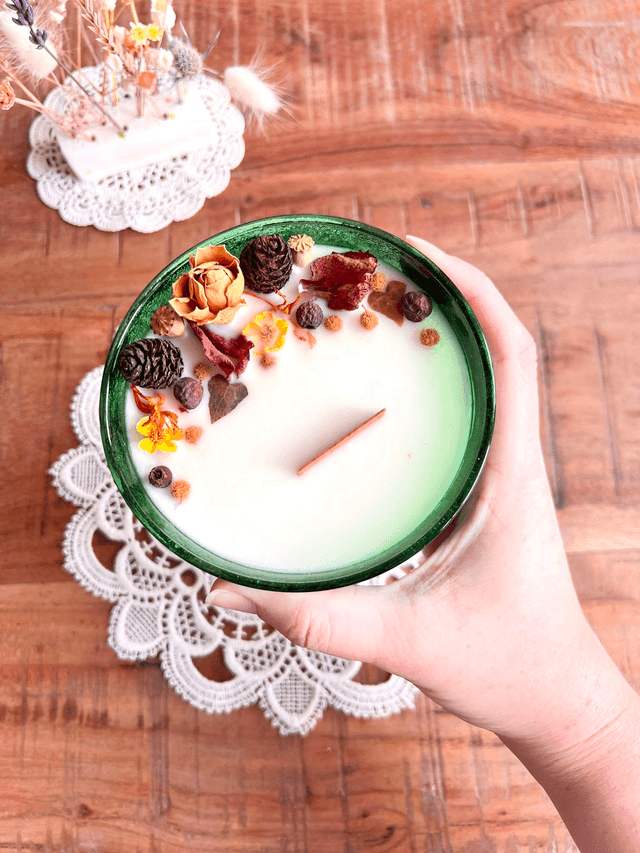 ✨ Bougie Sucre d'orge - grand ramequin "vert"