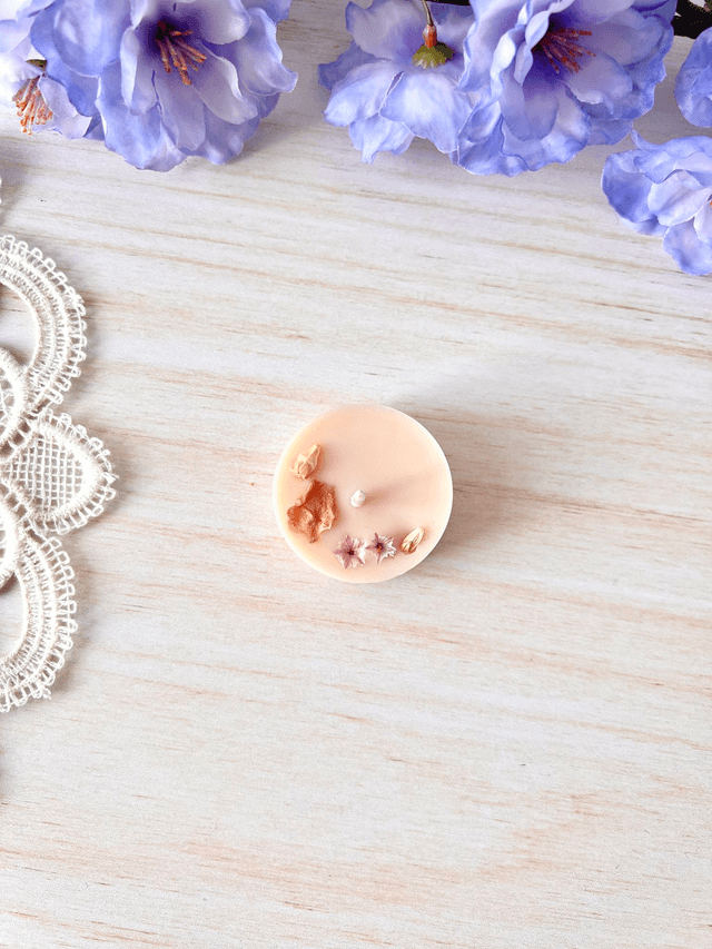 🌸 Mini bougie fleurie - parfum Fleur de Lotus (à l'unité)