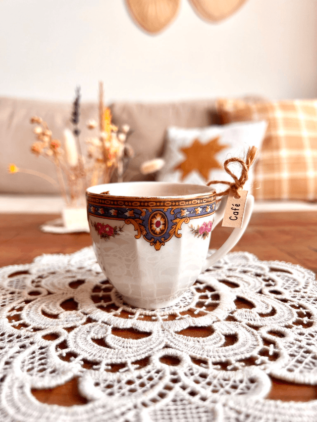 Bougie Café - tasse à café "impératrice"