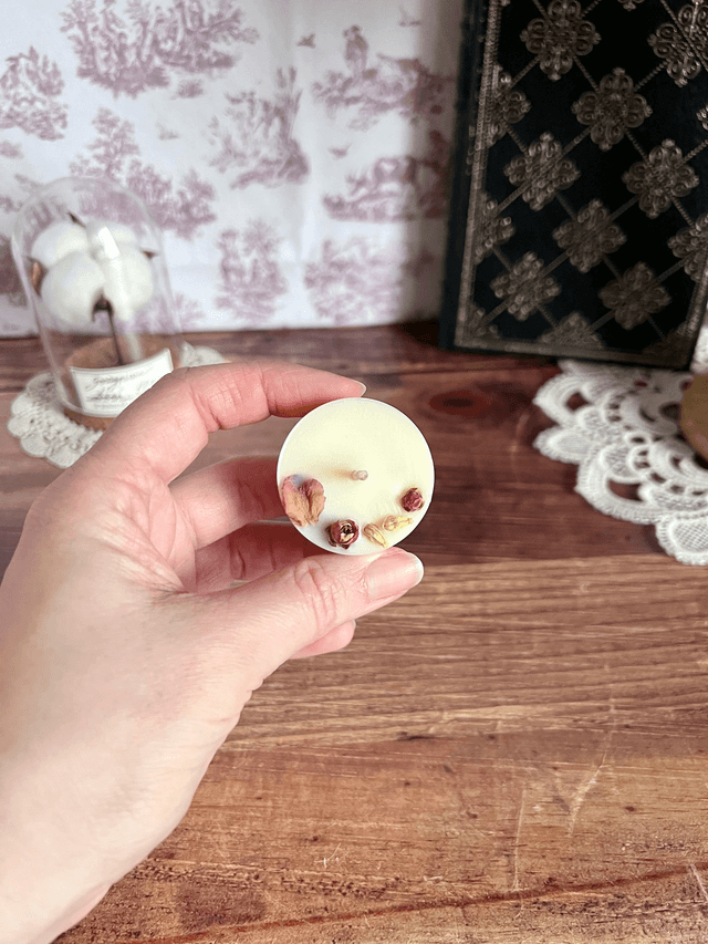 ❤️ Mini bougie fleurie - parfum Douce Lueur (à l'unité)