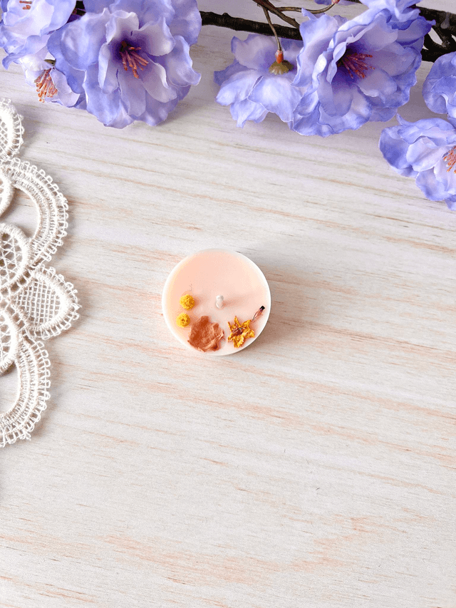🌸 Mini bougie fleurie - parfum Azalée du Japon (à l'unité)