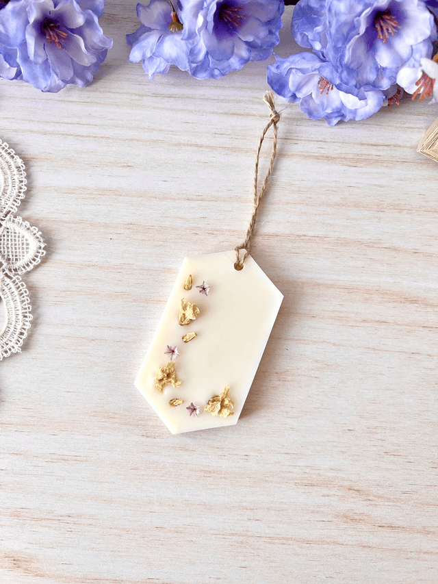 🌸 Suspension parfumée Orchidée Blanche - 2 en 1
