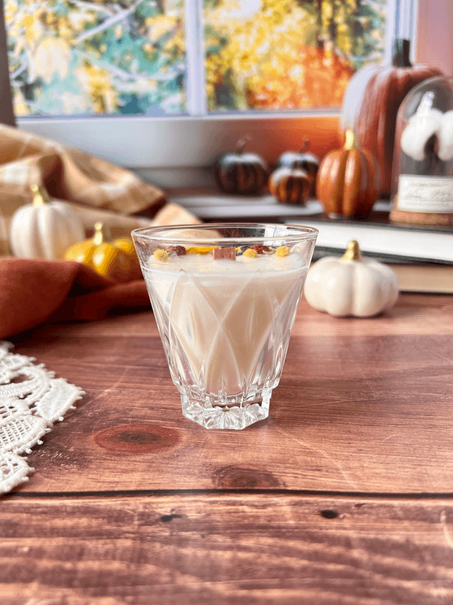 🍁 Bougie Brume matinale - verre "facettes"