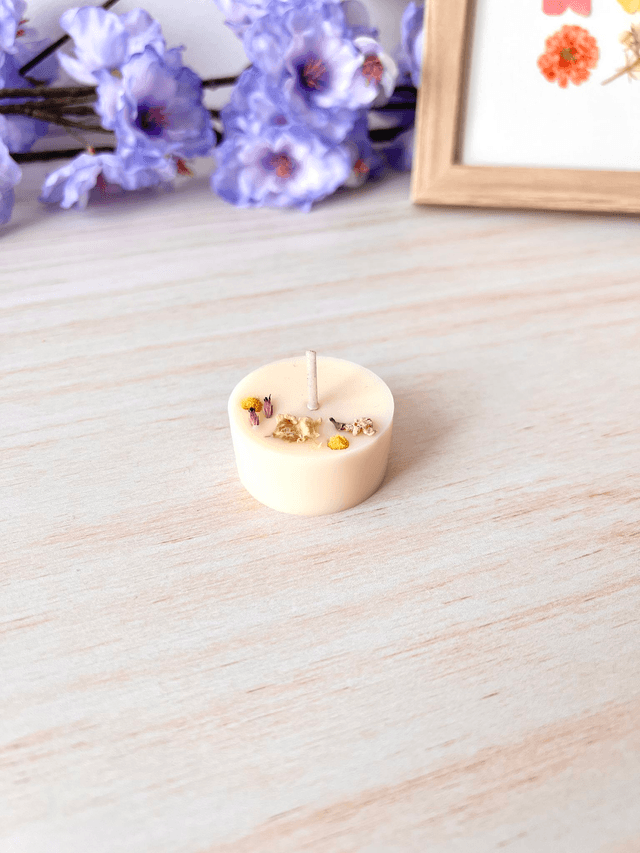 🌸 Mini bougie fleurie - parfum Frangipanier Jasmin (à l'unité)