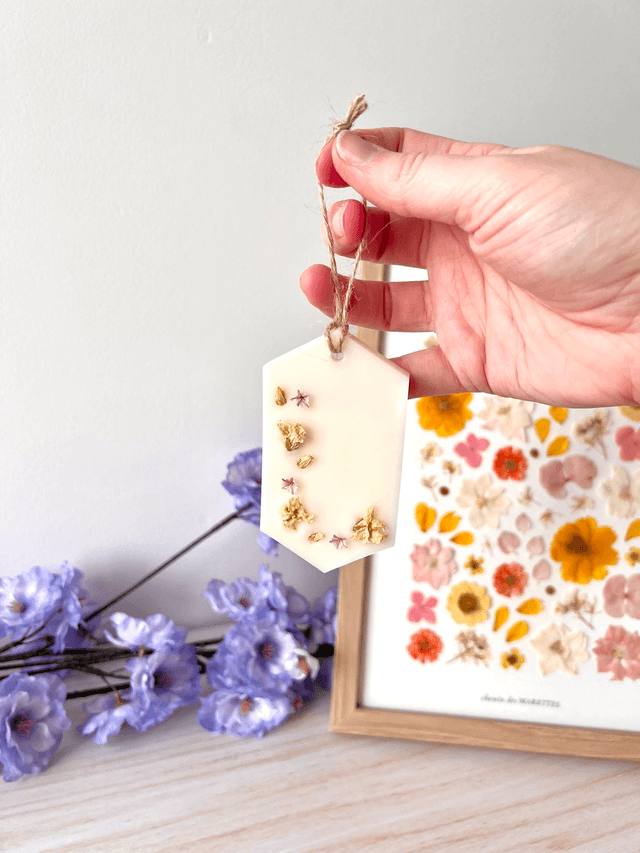🌸 Suspension parfumée Orchidée Blanche - 2 en 1