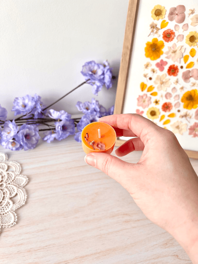 🌸 Mini bougie fleurie - parfum Fleur de Sakura (à l&#039;unité)